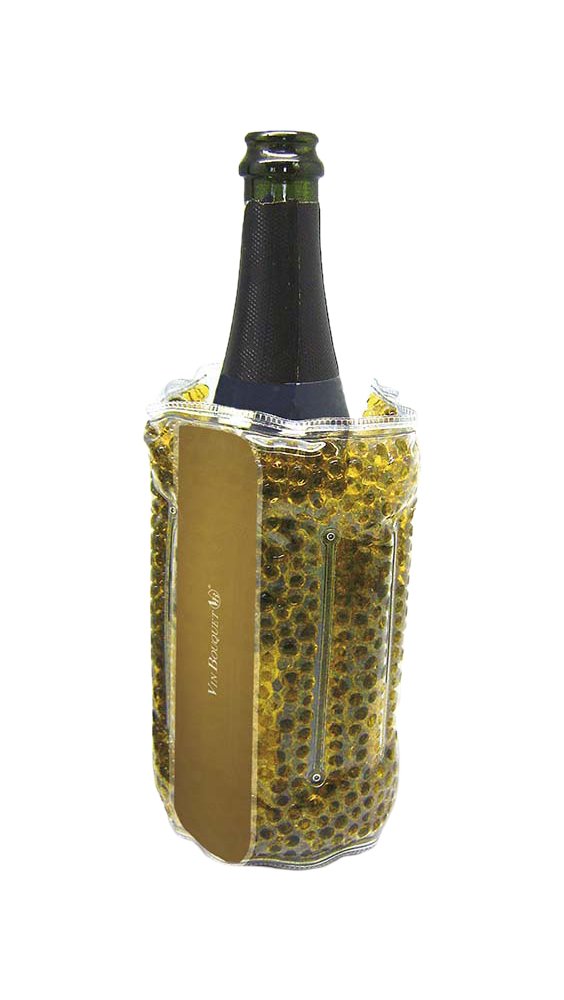 Vin Bouquet FIE 005 Gold&silver bubbles cooler. Cooler Bag with bubbles . Gold & Silver.
