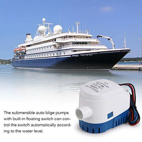 OmkuwlQ Submersible Marine Auto Boat Bilge Pump 1100GPH Electric Boat Plumbing Automatic Bilge Pump - Thumbnail 4