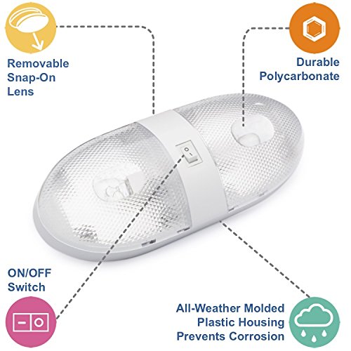 4 Lumitronics+Double+Ceiling+Dome+Light