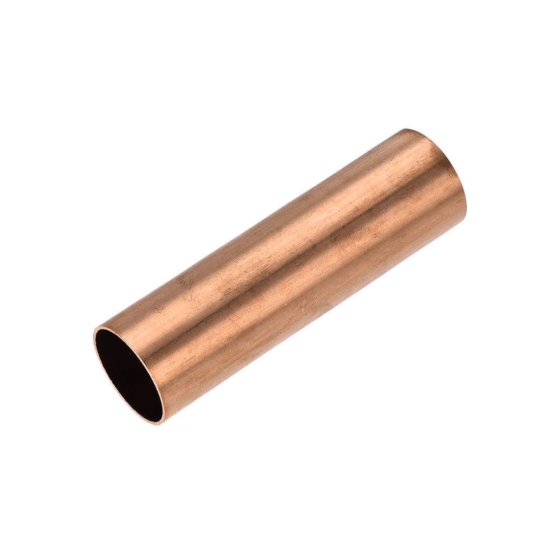 sourcing map Copper Round Tube, 29mm OD 1mm Wall Thickness 100mm Length Straight Pipe Tubing