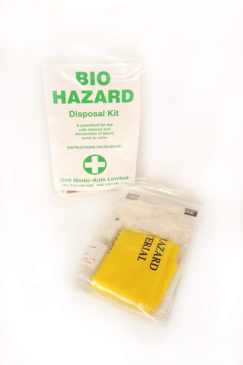 Body Fluid Disposal Kit Single Blood Vomit And Urine Cleaning First Aid Kit Bag