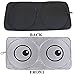 BURRANTON Car Windshield Sunshade with Eye Design - Jumbo Sun Shade for Car windshield Keeps Vehicle Cool-UV Ray Protector Sunshade(Large/63
