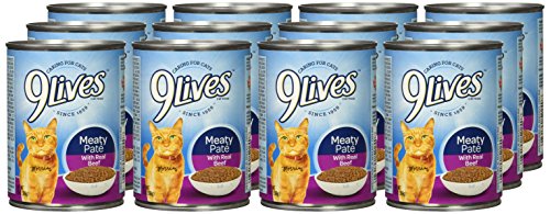 9Lives Meaty Paté With Real Beef Wet Cat Food, 13 Oz Cans (Pack Of 12) - //medicalbooks.filipinodoctors.org