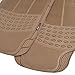 Motor Trend FlexTough Rubber Floor Mats for Car & SUV - 100% Odorless & All Weather Heavy Duty (Tan Beige)