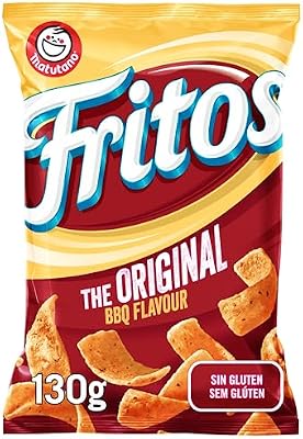 Matutano Fritos Original, lanche com sabor a churrasco, saco de aperitivo individual, 130 gr