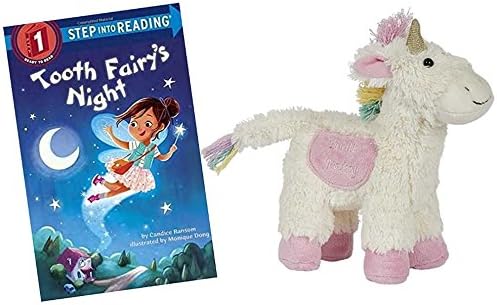 | Trixie The Unicorn Tooth Fairy Pillow Stuffed Animal Plush with Pocket | Tooth Fairy's Night Book | First Loose Tooth Gift