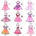 HBB Kids Little Girl's Dress Up Trendy Sassy Princess Dance Tutu Costume with Headband & Shoes, SZ 3-5(PD04)