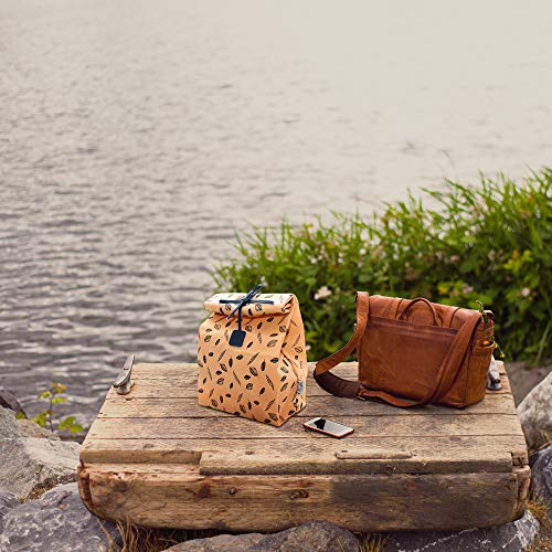 Waxed Canvas Reusable Lunch Bag 100 Biodegradable, Eco friendly and