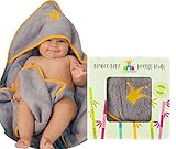 Hooded Baby Towel for Bath & Shower-100% Bamboo Baby Hooded Towel, with Bonus Washcloth for Boy or Girl, Newborn/Toddler | Baby Hooded Towel-Soft, Absorbent & Hypoallergenic for Sensitive Skin