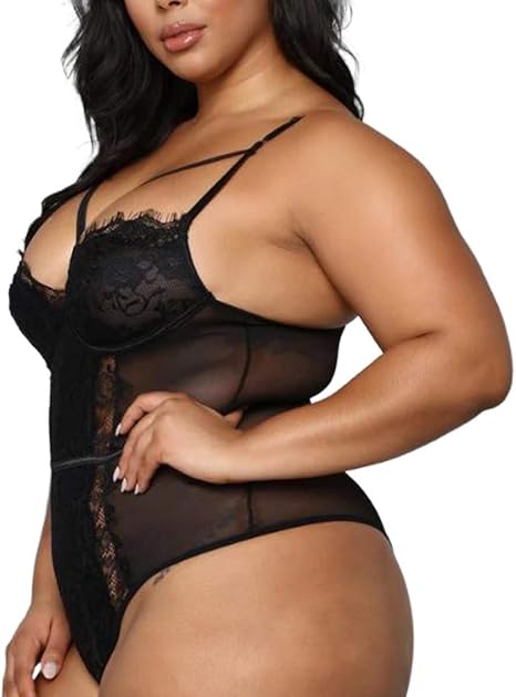 Amazon Com Mifelio Sexy Large Size Bedroom Outfits Lovers Schoolgirls Cop Lingerie Erotic Bedroom Costume Teddy Set Black Home Kitchen