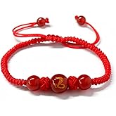 SCRDPRAD 2025 New Year Bracelets Chinese Zodiac Animal Snake Bracelet for Men Women Handmade Woven Lucky Red Qute Chinese Zodiac Animal Sign Snake Bracelet Fashion Charm New Year Holiday Gifts
