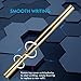 SMOOTHERPRO Solid Brass for Gift School Office with Clip G5 Refill EDC Smooth Writing Pen Sanded Glossy