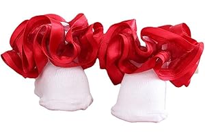 Hopply 3D Three-dimensional Ruffled Lace Cotton Socks,Cute Double Big Lace Dress Princess Socks for Girls