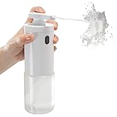 Automatic & Manual Foaming Soap Sprayer for Kitchen Bathroom – Rechargeable Bubble Dispenser with Infrared Sensor & Hand Pump, Compatible with Soap/Shampoo/Detergent, IPX5 Waterproof