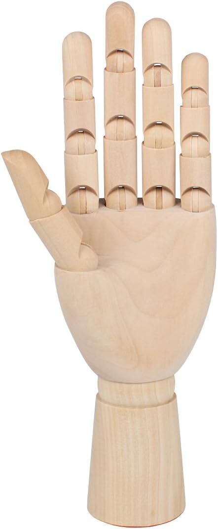 Larcele Left Hand Mannequins Wooden Drawing Hands Model MSMX-02
