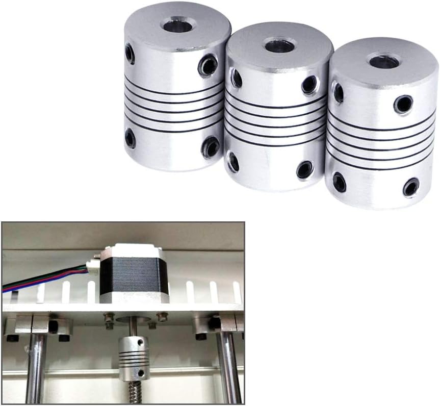QitinDasen 5 Pieces 3D Printer Aluminum Alloy Flexible Shaft Coupling 5 mm to 8 mm - Image 5