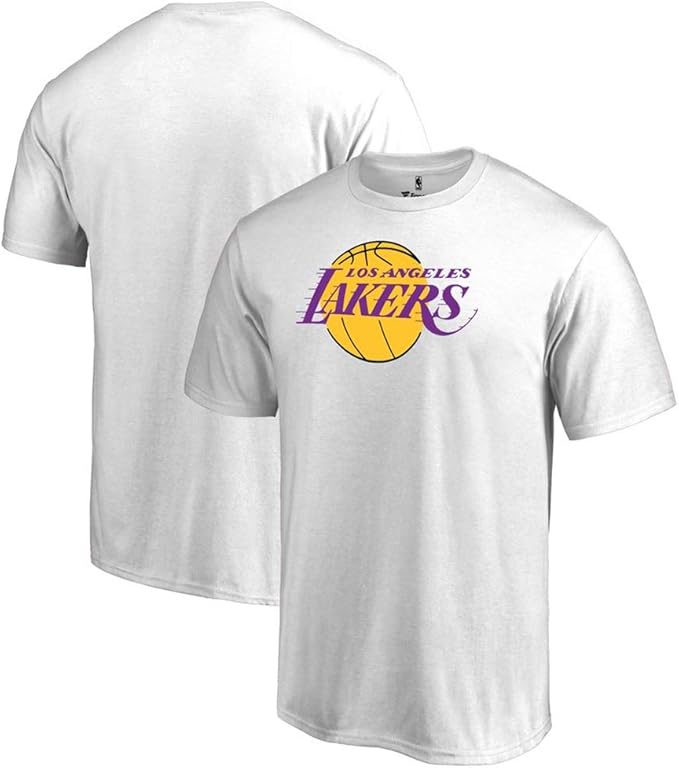 Camiseta NBA Los Angeles Lakers imprimiendo Camiseta Holgada Casual Blanca, M: Amazon.es: Ropa y accesorios