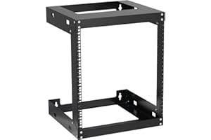12U Wall Mount Rack Open Frame 19" Server Equipment 18 inches Depth 2 Post Network Cabinet by Tedgetal