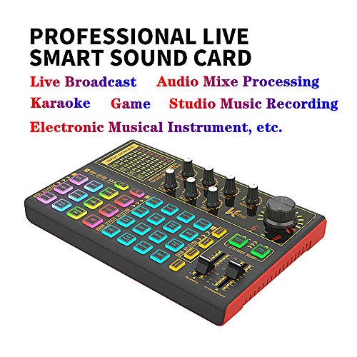 Professional Audio Mixer, K300 Live Sound Card and Audio Interface