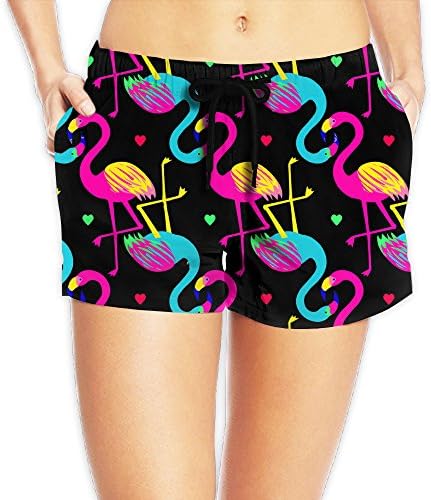 Hawaiian Flamingo Women's Summer Beach Shorts Low Waist House Underwear Pants