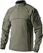 CQR CQ-TOS201-GRN_Large Men's Combat Shirt Tactical 1/4 Zip Assault Military Top Camo EDC TOS201