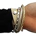 CoverYourHair Multistrand Bracelets - 4 Pack - Wrap Bracelets - Cuff Bracelet - Beaded Multistrand Bracelet