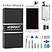 LCD Touch Screen Display Digitizer Replacement Assembly Full Set Compatible For iPhone 6 4.7 Inch Repair Tool Kit (White)