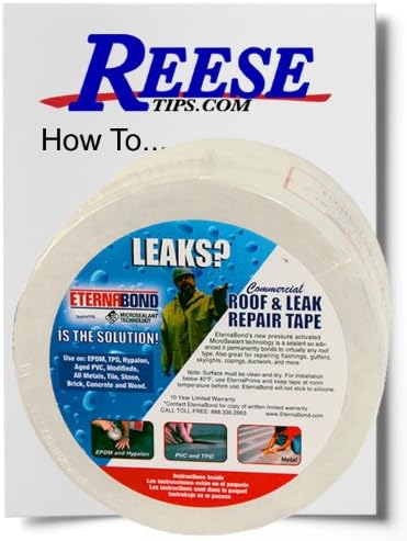 4" White Eternabond Roofseal with Reese Tips Roof Repair Guide Sheet