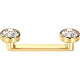 Xpircn Titanium Surface Tragus Piercing Jewelry Staple Bar Piercing Jewelry Dermal Jewelry Surface Piercing Jewelry 14G 10mm 12mm 14mm 16mm 18mm 20mm