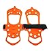 Lougnee Non-slip Spikes Crampons Ice Snow Shoes Chain Cleats for Climbing Walking and Hiking