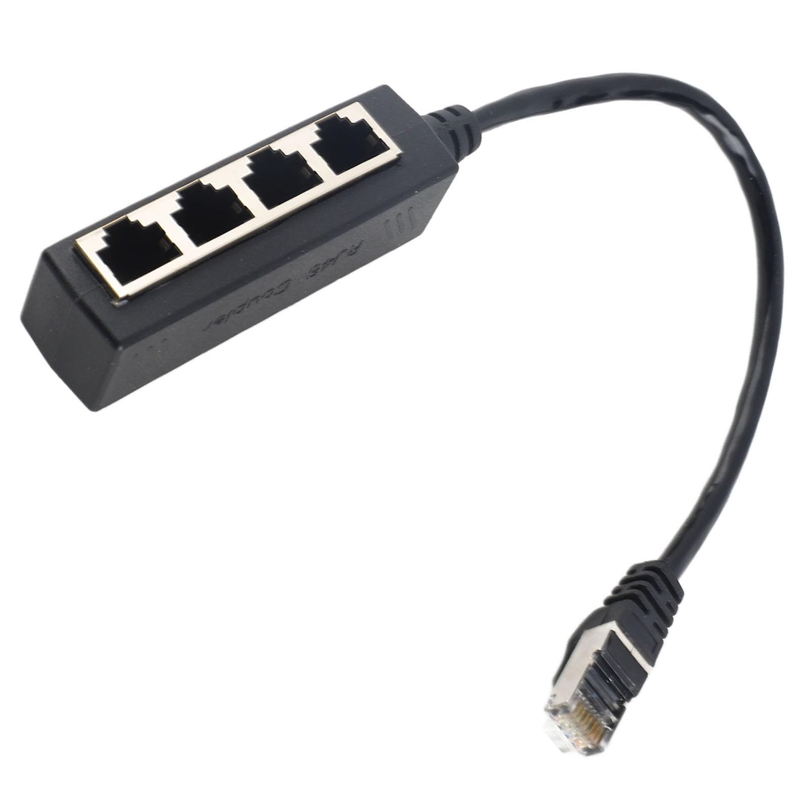 Annadue RJ45 Ethernet Splitter, 1 Male to 4 Female Ethernet Cable Splitter Adapter Cable, 1 to 4 Port Ethernet Splitter Adapter Cable, for Hub, Switch, TV, Set Top Box, Router