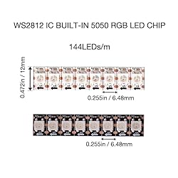 KWMSTPLT WS2812B RGB LED Strip, Individually