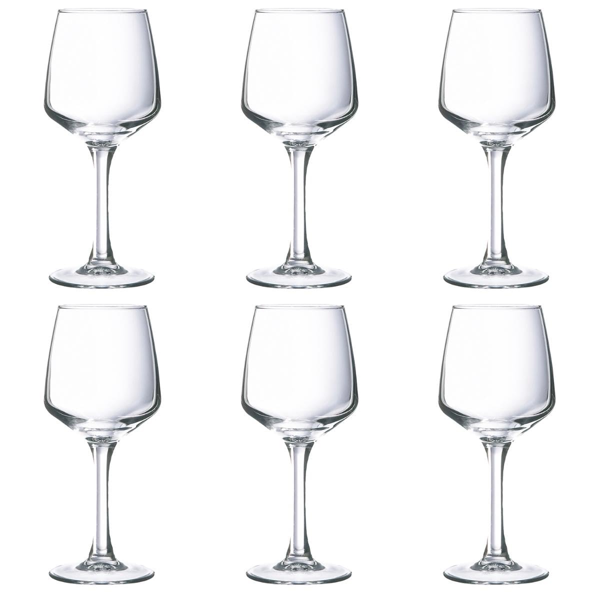 Arcoroc C3571 Lineal Wine Glass, 190mL Capacity, Pack of 6