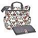 Skip Hop Messenger Diaper Bag with Matching Changing Pad, Duo Signature, Triangles