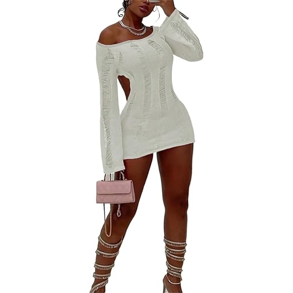 CHINYOUKA long sleeve dresses for women 2024 Summer Fall