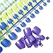 120pcs 5 sets 5 Colors Styles Exclusive Nails Collections Colorful False Toe Nails Tips