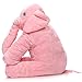Stuffed Elephant Plush Pillow Toy Pink 60cm / 24inch (60x45x25cm)