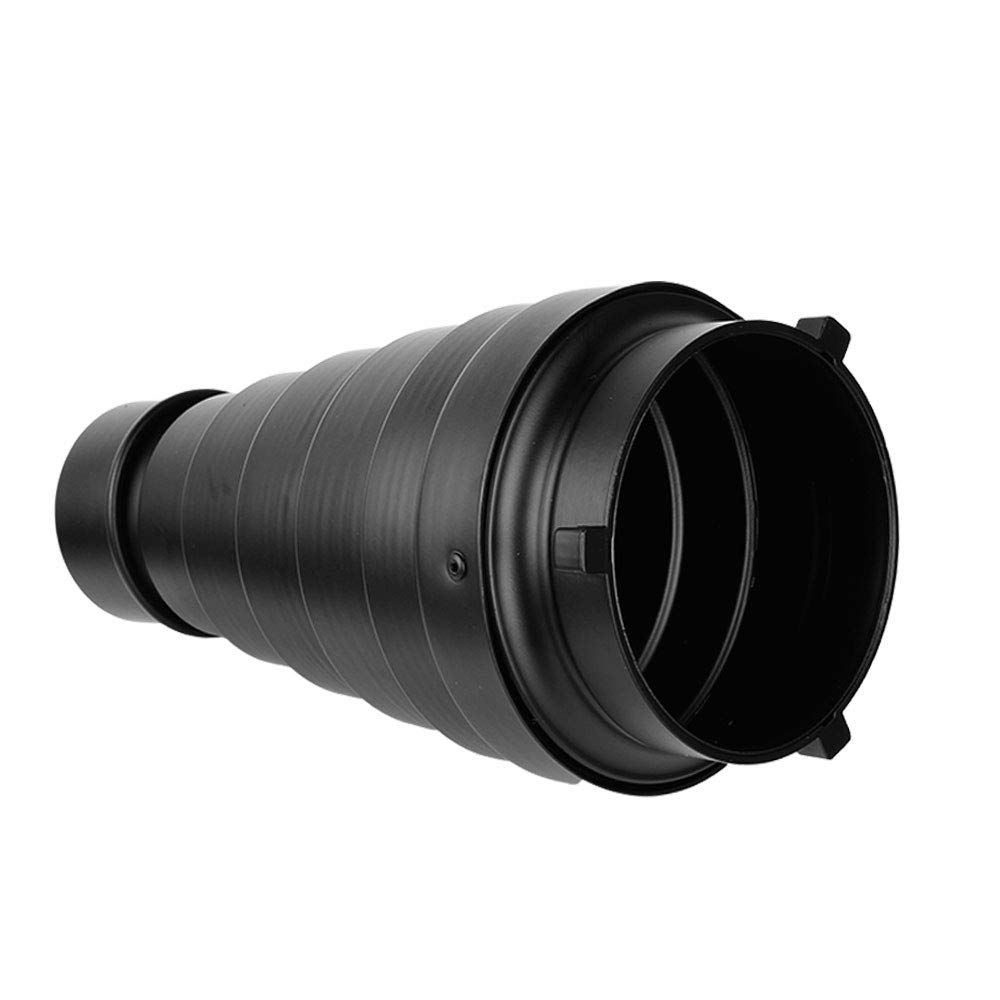 Aluminium Alloy Conical Studio Snoot Kit with Honeycomb Grid and 5pcs Color Filters for Bowens Mount Strobe Moonlights Flash Speedlight Photography Light