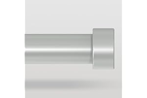 VOIIY Silver Curtain Rods for Windows 48 to 84 Inch(4-7 Feet),1" Diameter Drapery Rods with Modern Style End Cap Finials,Size:36-88 Inch,Antique Silver