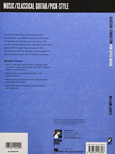 Classical Studies for Pick-Style Guitar - Volume 1: Develop Technical Proficiency with Innovative Solos and Duets