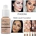 Flawless Matte Liquid Foundation Concealer, Long Lasting Waterproof Matte Concealer Cream Foundation Moisturizing Base Cover Cream, Oil Control Facial Blemish Concealer (PHOERA Sand #5)