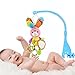 Seprovider Baby Toys, Colorful Rabbit Infant Stroller Toys Washable Squeaker Car Toys, Kids Hanging Toy for Crib with Rattle Ring, Mirror for Self Discovery, Teethers
