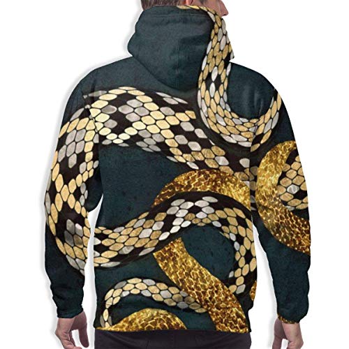 51KHXjyOHEL Sudadera con Capucha para Hombre Sudadera con Capucha de Serpiente Dorada Sudadera con Capucha Informal para Hombre… Sudadera con Capucha para Hombre Sudadera con Capucha de Serpiente Dorada Sudadera con Capucha Informal para Hombre… - Imagen 3
