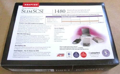 Adaptec Power Domain SlimSCSI 1480 Card Bus SCSI Adapter for Mac