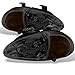 AKKON - For Honda Del Sol Smoke 1 Piece Amber Headlights/Corner Signal Lamps Left + Right