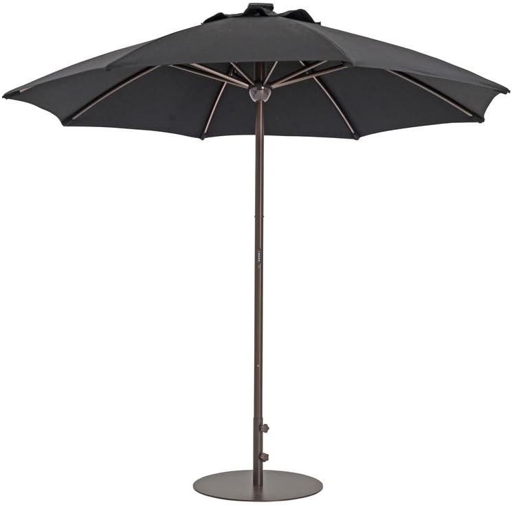Amazon Com True Shade 9 Ft Solar Powered Automatic Market Patio Umbrella With Lights And Remote In Sunbrella Fabric Garden Outdoor
