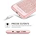 Case Compatible with Galaxy S8 Plus, BENTOBEN Glitter Bling Shockproof Drop Protection [Detachable Hard PC Back] Hybrid PU Leather Soft TPU Edge 2 in 1 Phone Case for Samsung Galaxy S8 Plus Rose Gold