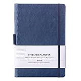 UNDATED Weekly & Monthly Planner + Goal and Productivity Planner with Premium Thicker Paper, Pen Holder with 40 Notes Pages, 5.75