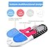 Shoe Insoles for Forplantar Fasciitis - Full Length Arch Support Orthotics Insoles for Men & Women, Heel Pain Relief, Shock Absorption for Walking, Running and Hiking, Cuttable Size (5-9)