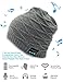 Bluetooth Beanie Hat Headphones, Music Winter Cap for Men & Women, Sport Wireless Headset Earbuds Earphones Speaker Hands Free with Microphone and Volume Control for Excrise Gym Running Skiing (Grey)